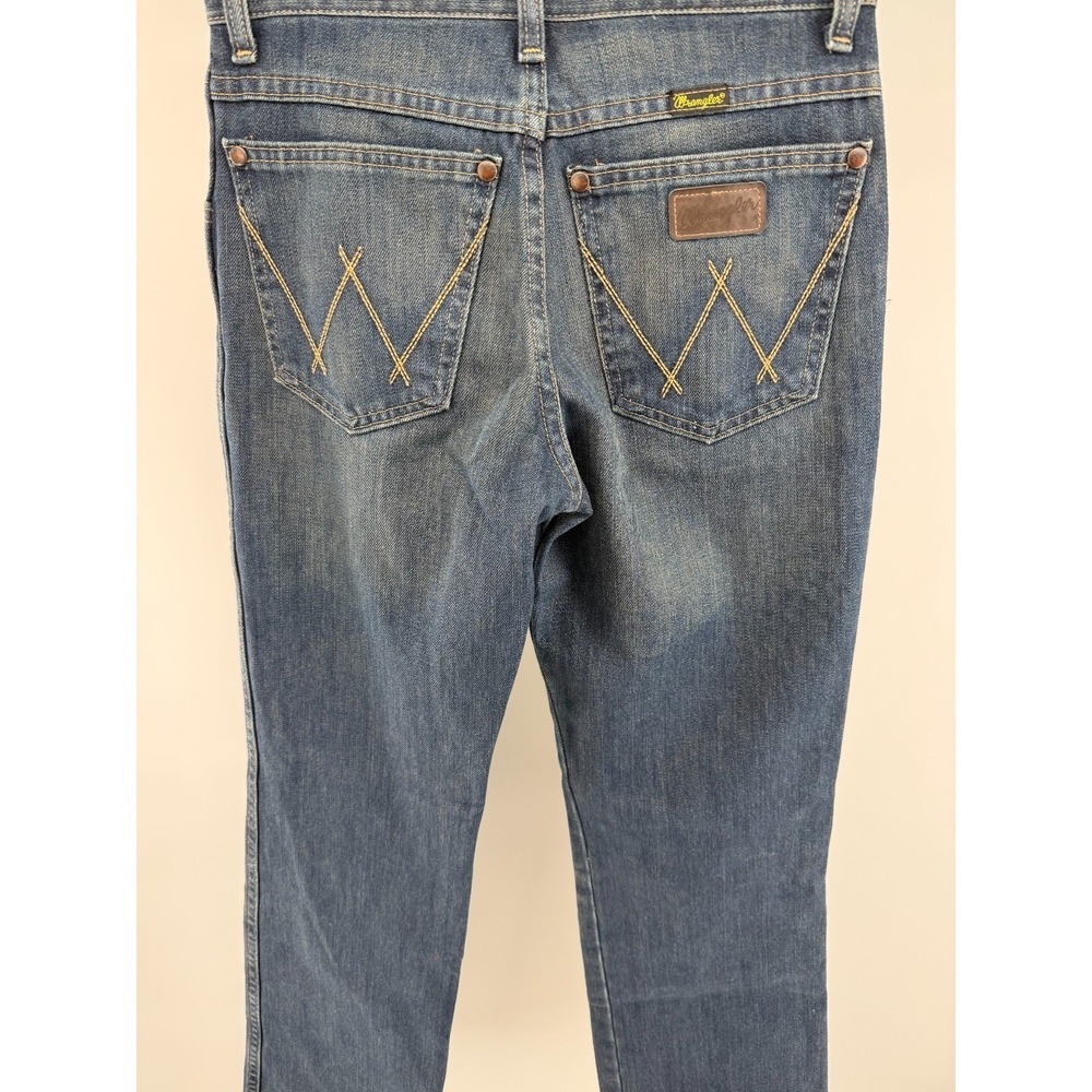 Wrangler Retro Relaxed Boot Denim Jeans Slim Medium Wash Youth Boys 14 28x29 - Picture 8 of 8
